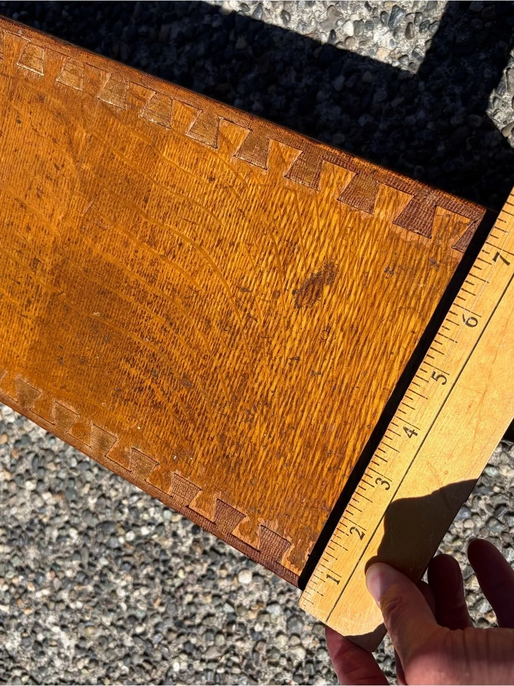Antique Wooden Single Drawer Index Catalog Card File - Recipe Library Globe